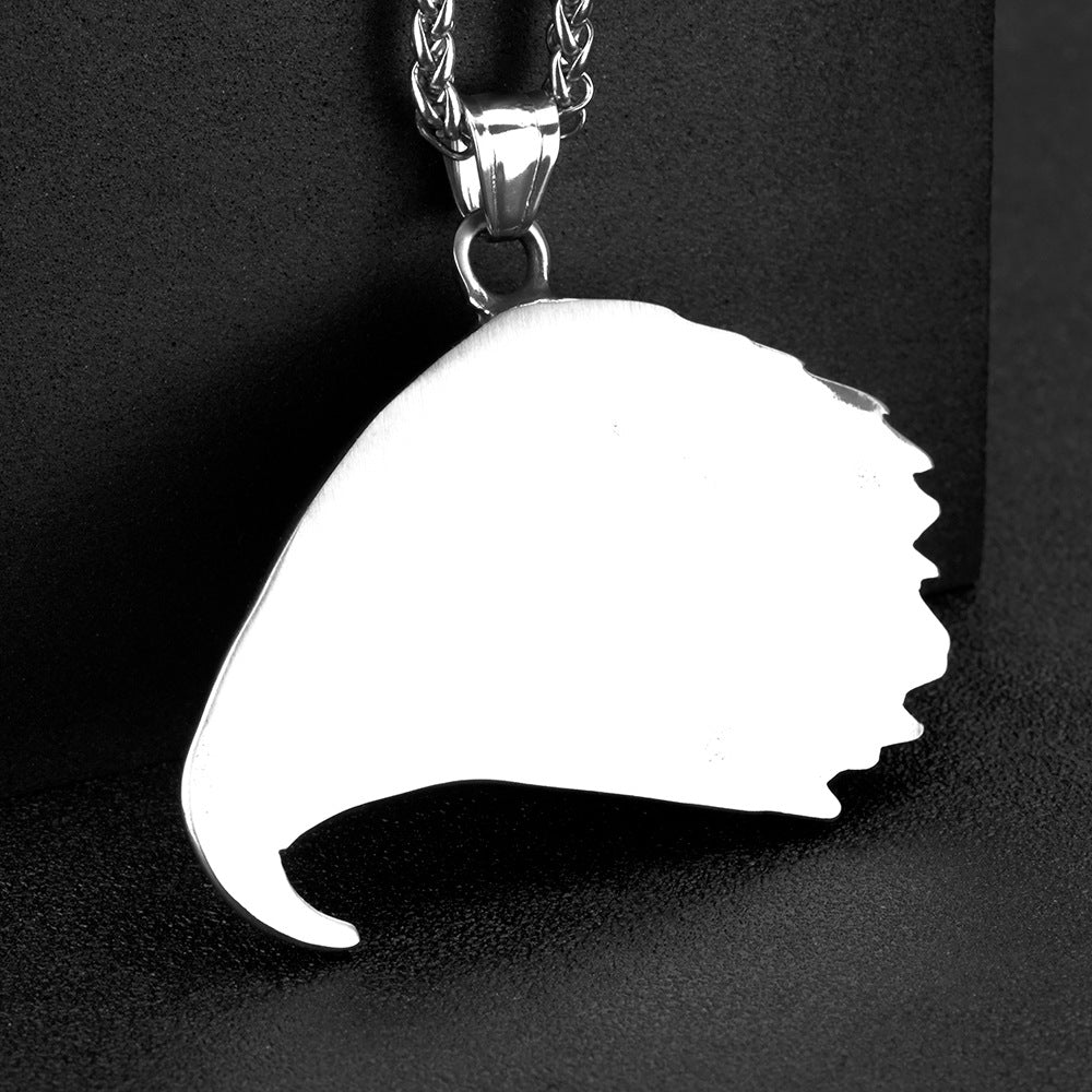 European And American Jewelry Stainless Steel Men's Pendant Necklace Retro Eagle Design