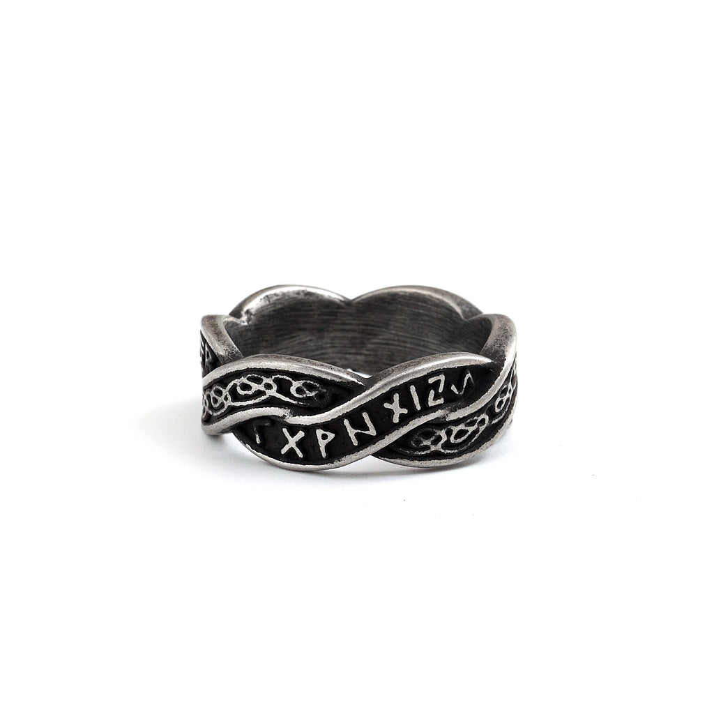 Vintage Viking Stainless Steel Men's Ring