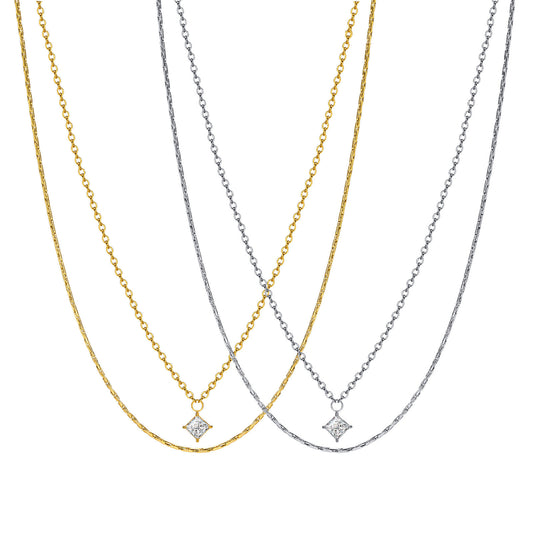 Simple Women's Necklace Jewelry Stainless Steel Double-Layer Bead Chain Snake Bone Chain Wholesale