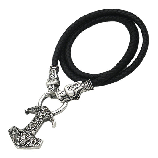 Viking Pirate Crow Pendant Necklace for Men - Norse Legacy Collection