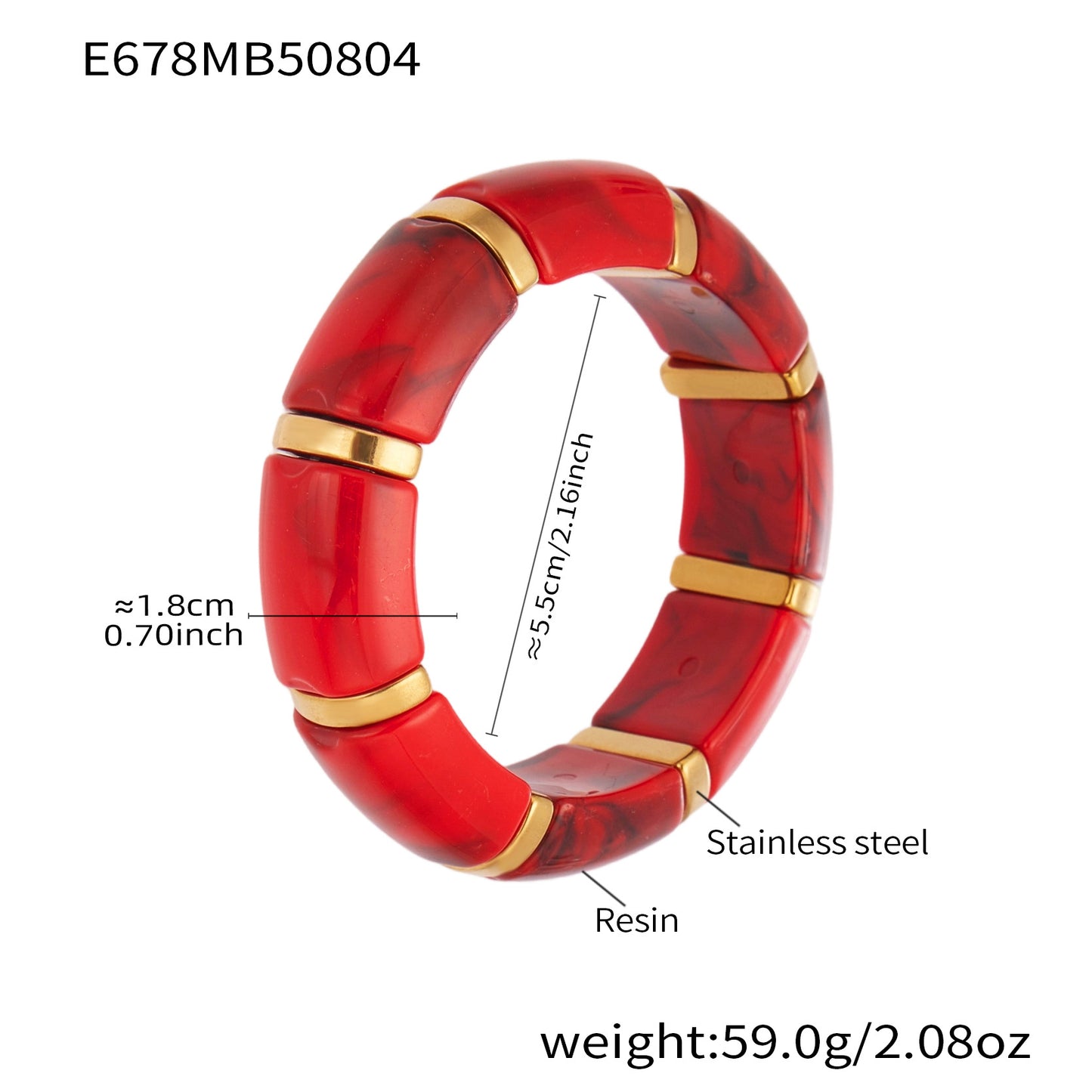 Planderful Everyday Genie Resin Elastic Bracelet For Fashion