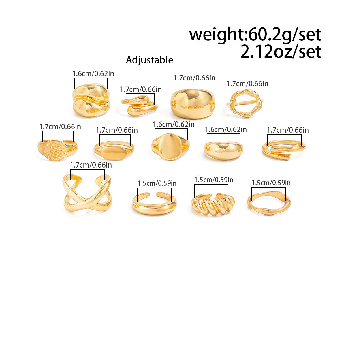 Planderful Vienna Verve Exaggerated Cross Thread Ring For Retro Geometric Statement Jewelry Unisex