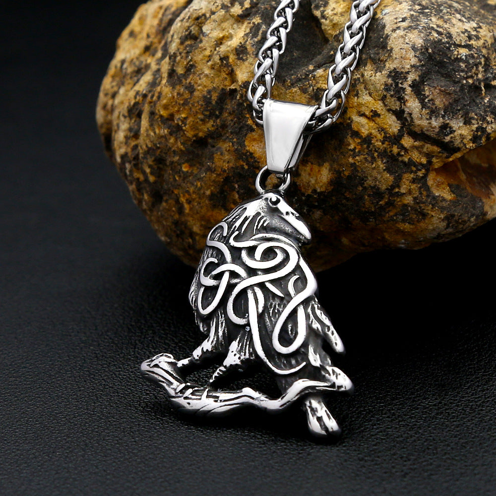 Punk Retro Stainless Steel Pendant Necklace