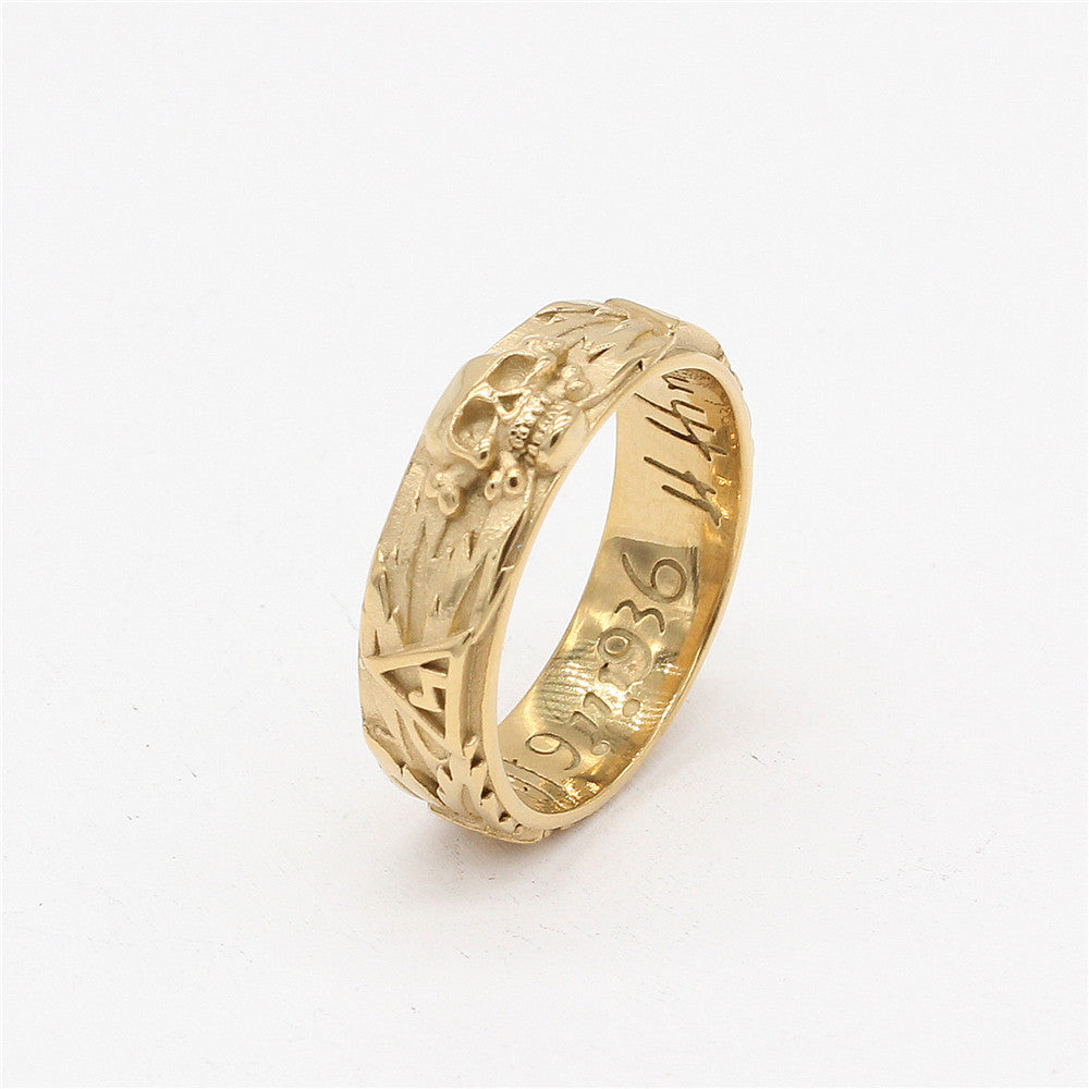 Titanium Steel Skull Ring
