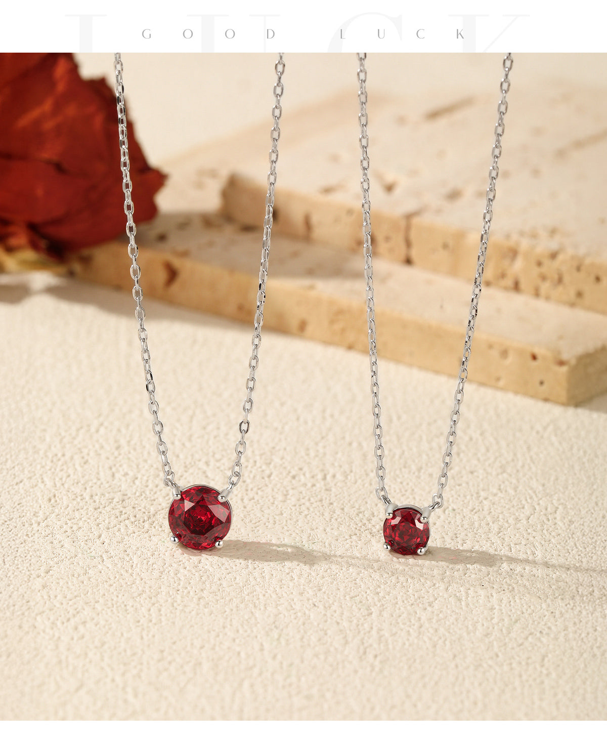 925 Sterling Silver Sparkling Rose-Cut Zircon Necklace