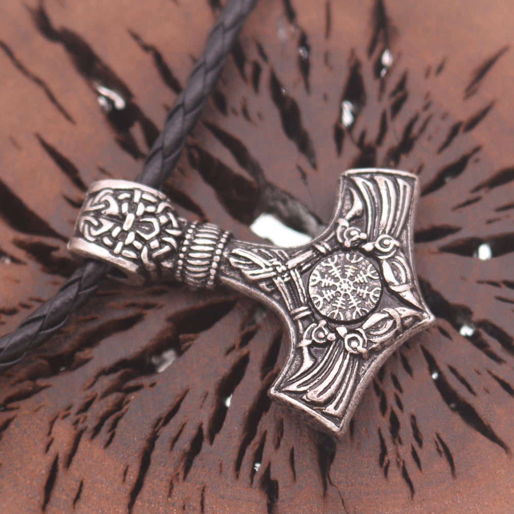 Viking Legacy Starry Sky Compass Necklace for Men