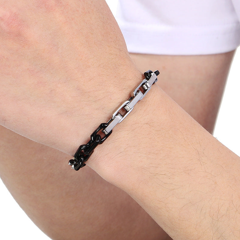 Planderful Personalized Men's Titanium Steel Bracelet