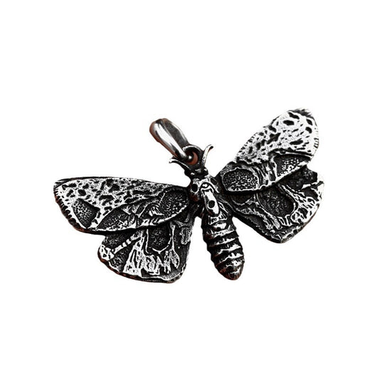 Stainless Steel Moth Pendant – Titanium Steel Men's Pendant Necklace