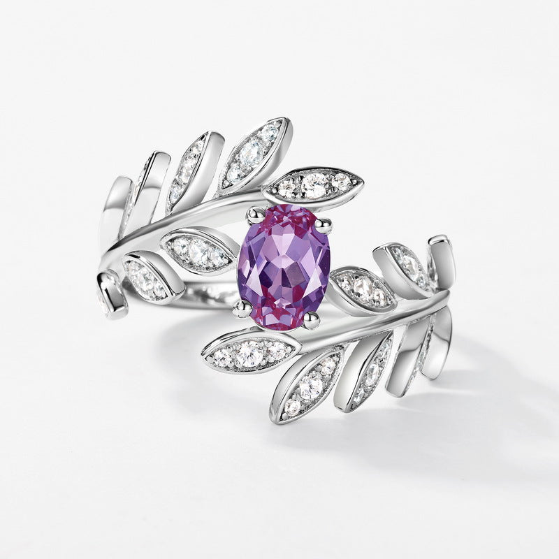 Planderful Jewelry Alexandrite Ring In Sterling Silver