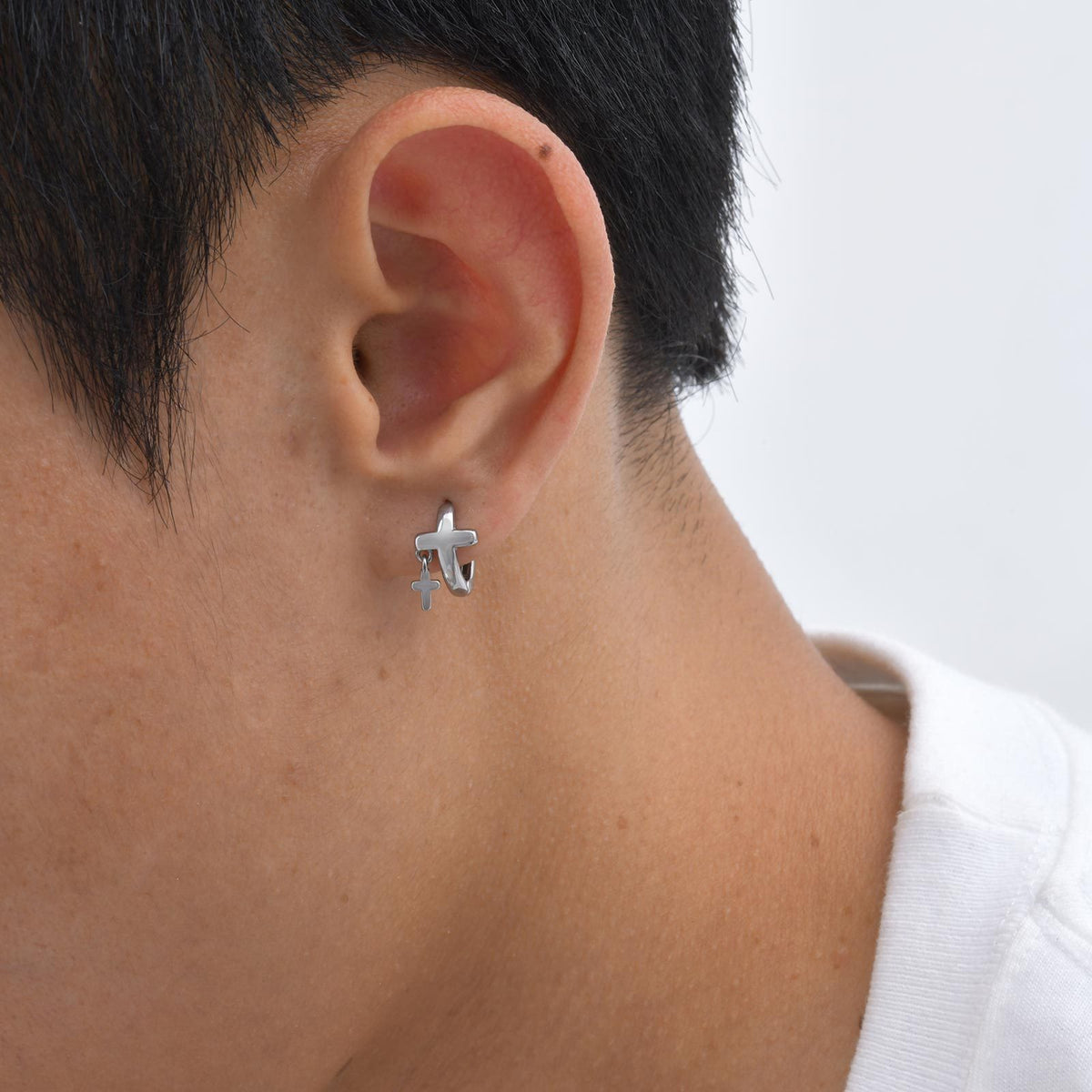 Stainless Steel Cross Earrings