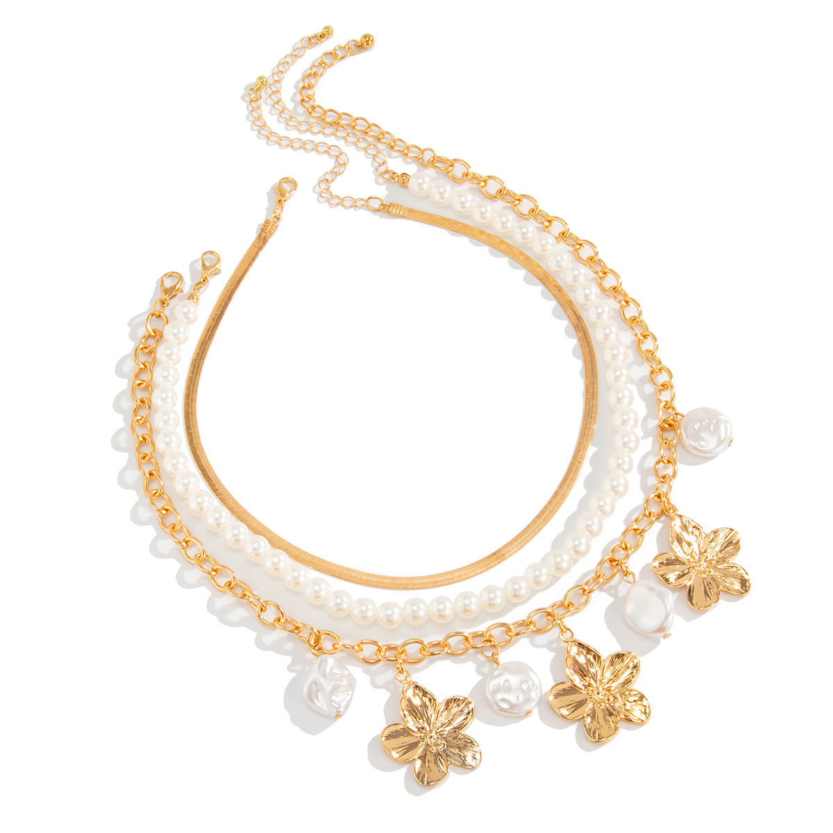Planderful Vienna Verve Necklace – Elegant Imitation Pearl Design