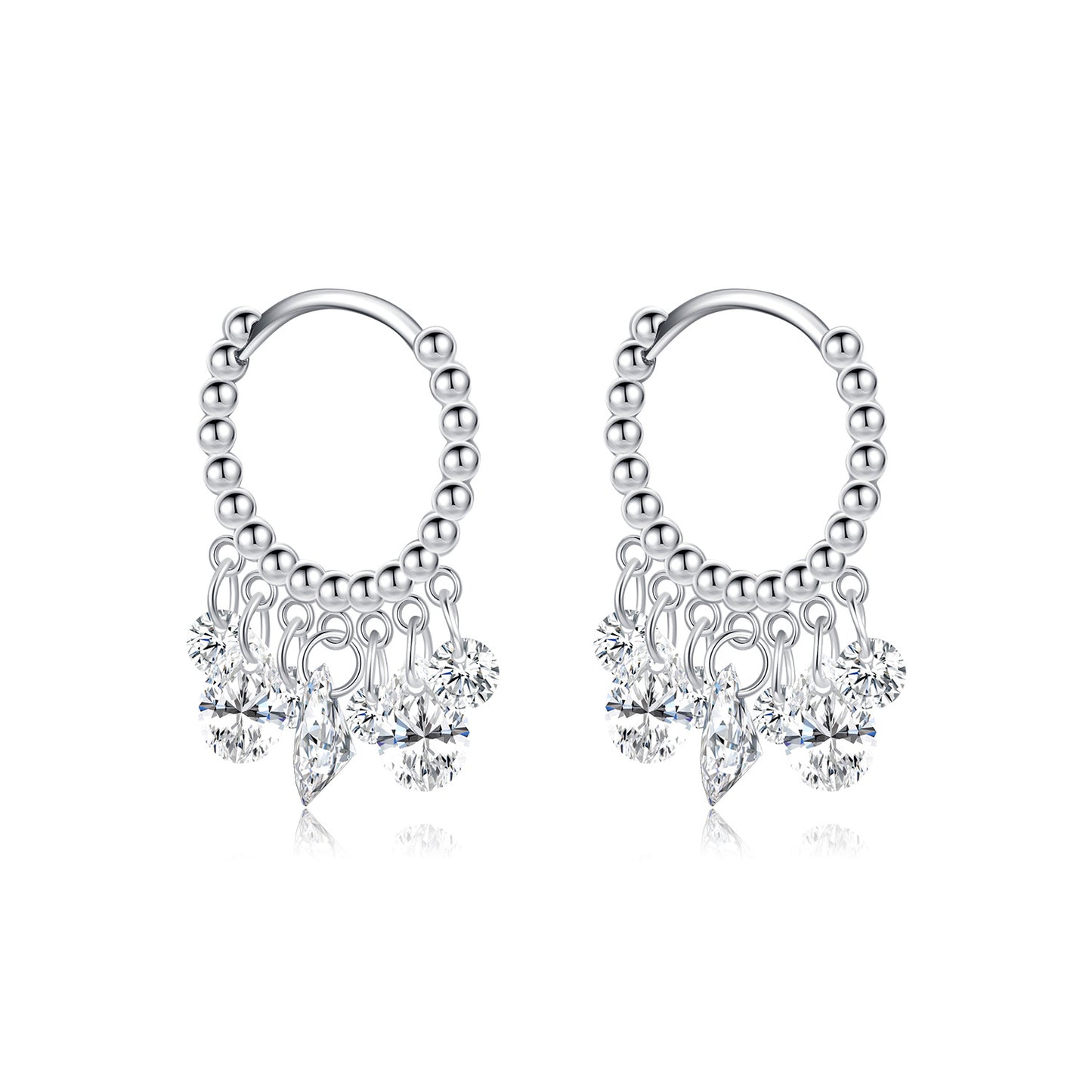 Planderful Everyday Genie Earrings – Elegant Zircon Fringed Design