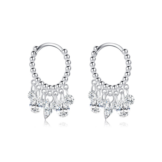 Planderful Everyday Genie Earrings – Elegant Zircon Fringed Design