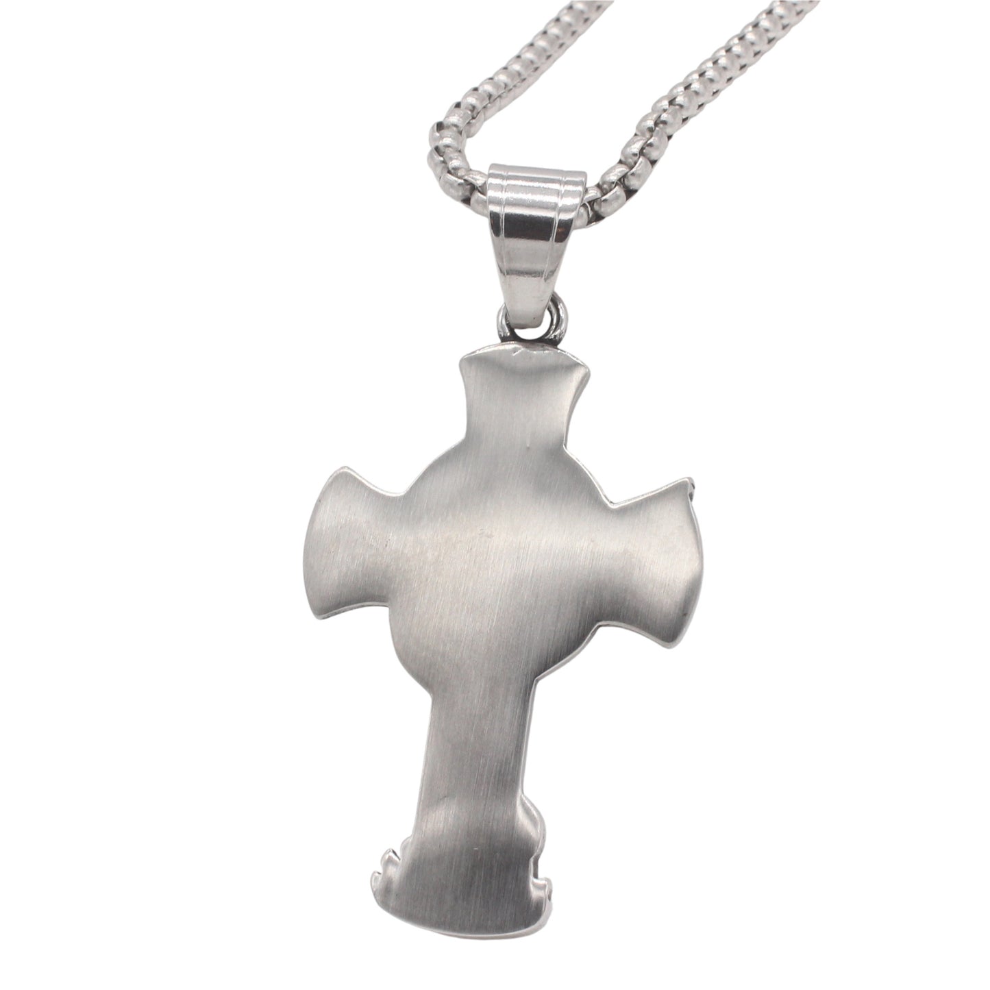 Planderful Jewelry Vintage Angel Wing Cross Pendant In Titanium Steel For Men Collection