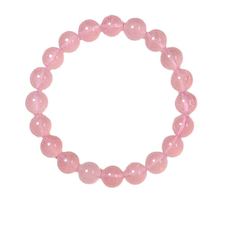 Rose Quartz Minimalist Bead Bracelet