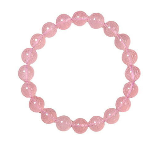 Rose Quartz Minimalist Bead Bracelet