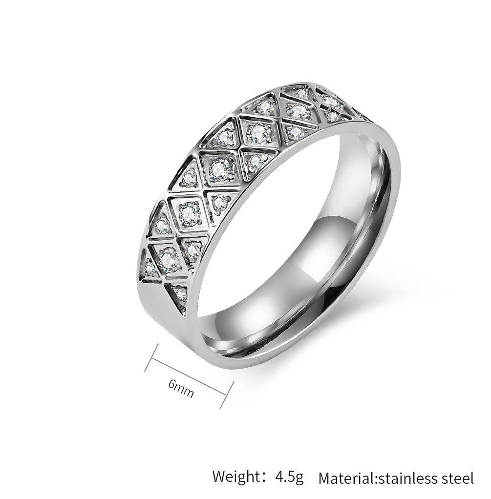 Personalized Stainless Steel Zircon Ring For Men And Women By Planderful Everyday Luxury Daily Wear