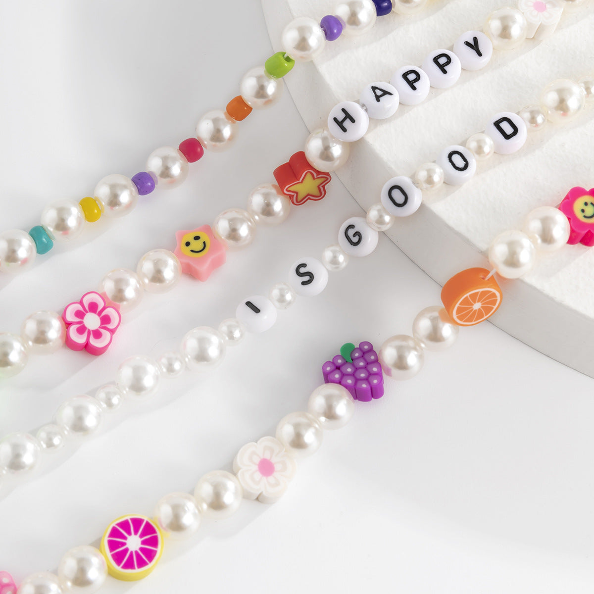 Planderful Vienna Verve Multi Layer Imitation Pearl Necklace For Women Elegant Holiday Style