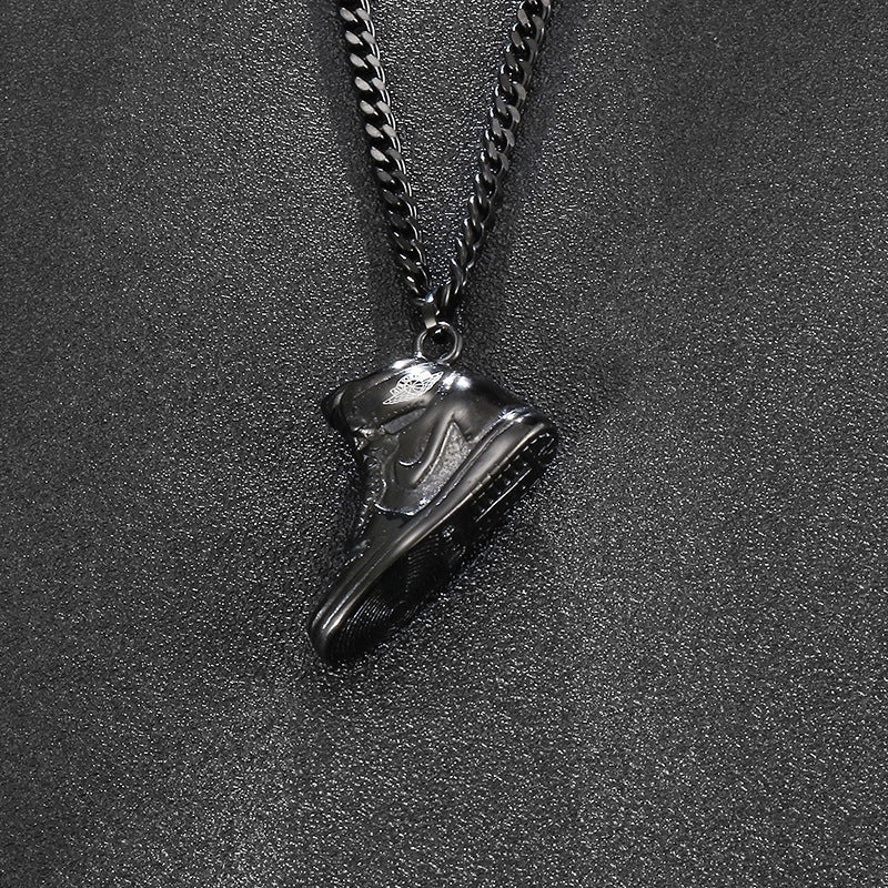 Running Shoes Pendant Stainless Steel Men's Trend Sports Shoes Necklace