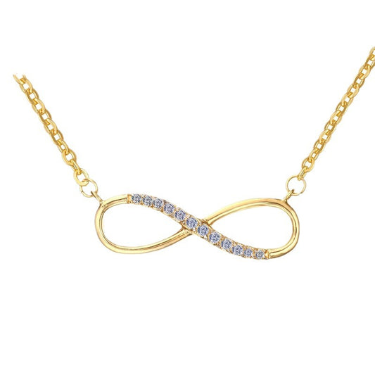 European And American Fashion Trendy Brand Jewelry Infinity Necklace