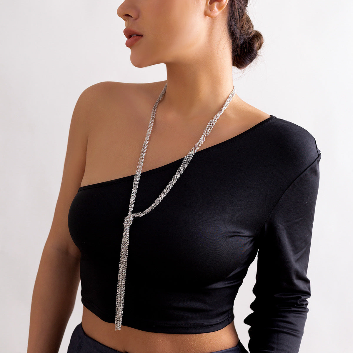 Multi-layer Tassel Necklace with Cross Charm - Vienna Verve Collection