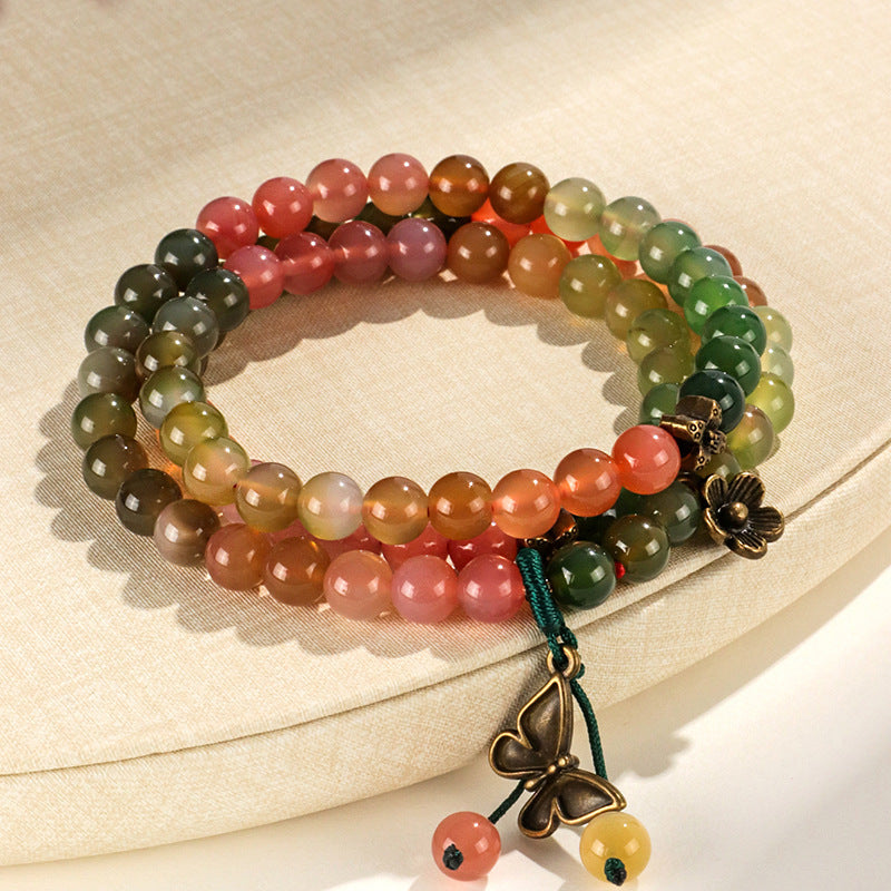 Planderful Fortune's Favor Bracelet – Elegant Agate Beaded Design
