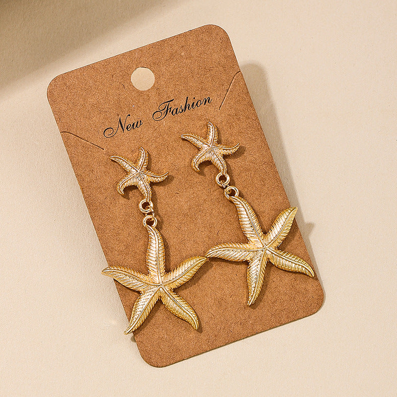 Summer Starfish Temptation Earrings - Vienna Verve Collection