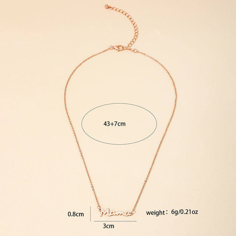 Elegant Vienna Verve Metal Necklace with Simple Pendant