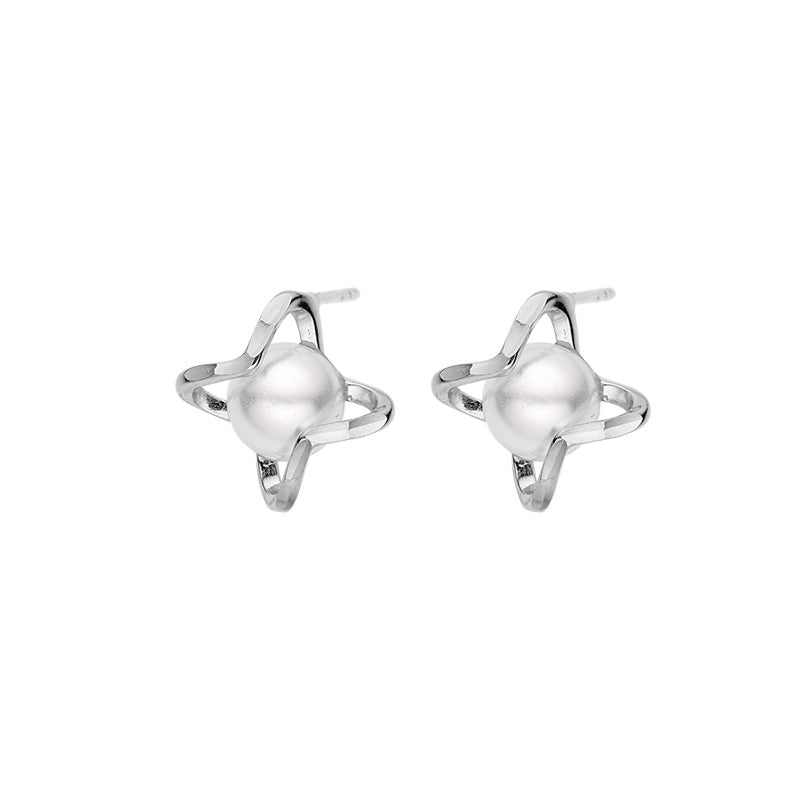 Freshwater Pearl Stud Earrings S925 Sterling Silver Wholesale
