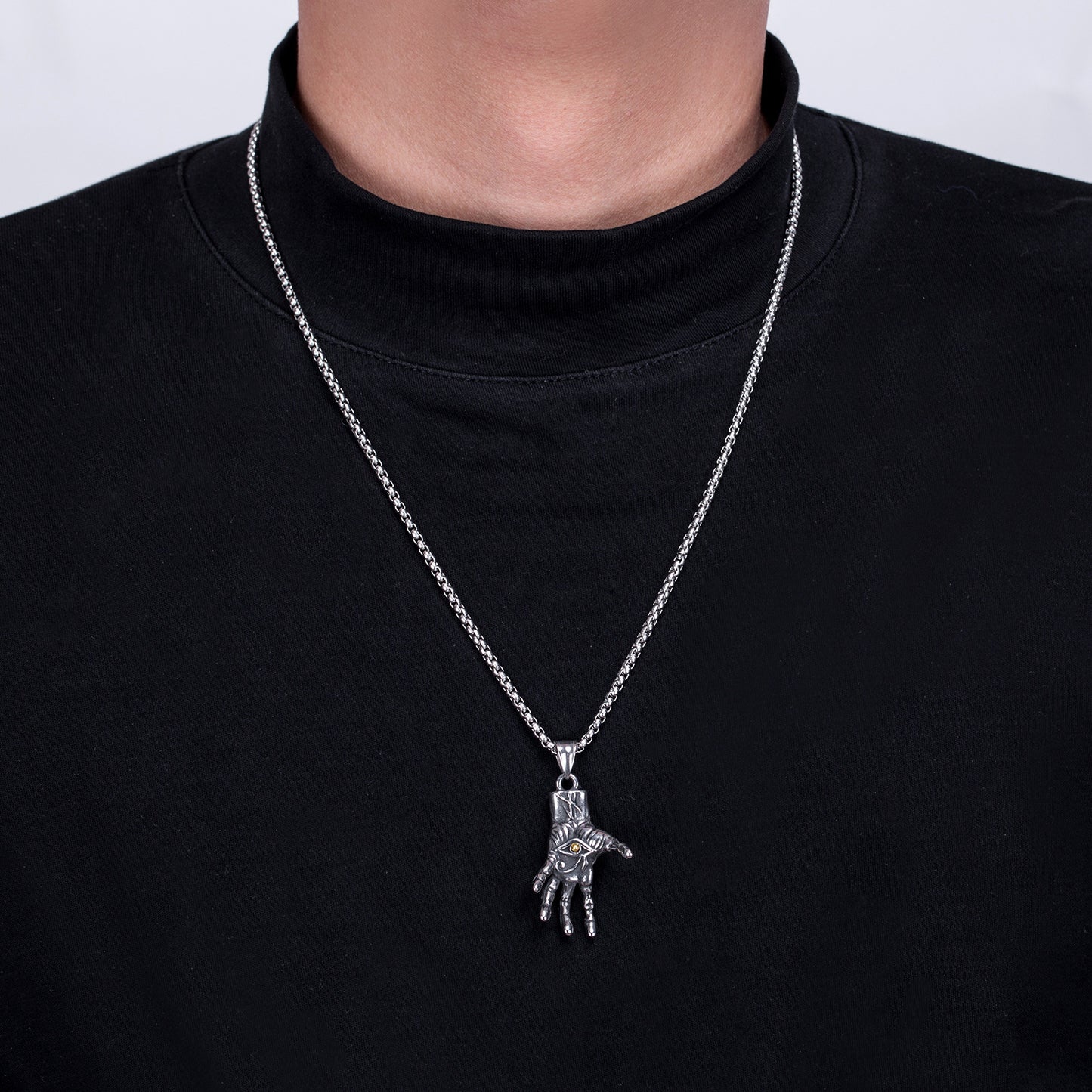 Steel Necklace – Vintage Devil's Eye