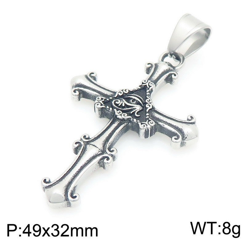 Planderful Norse Eye Of Horus Necklace Titanium For Men Bold