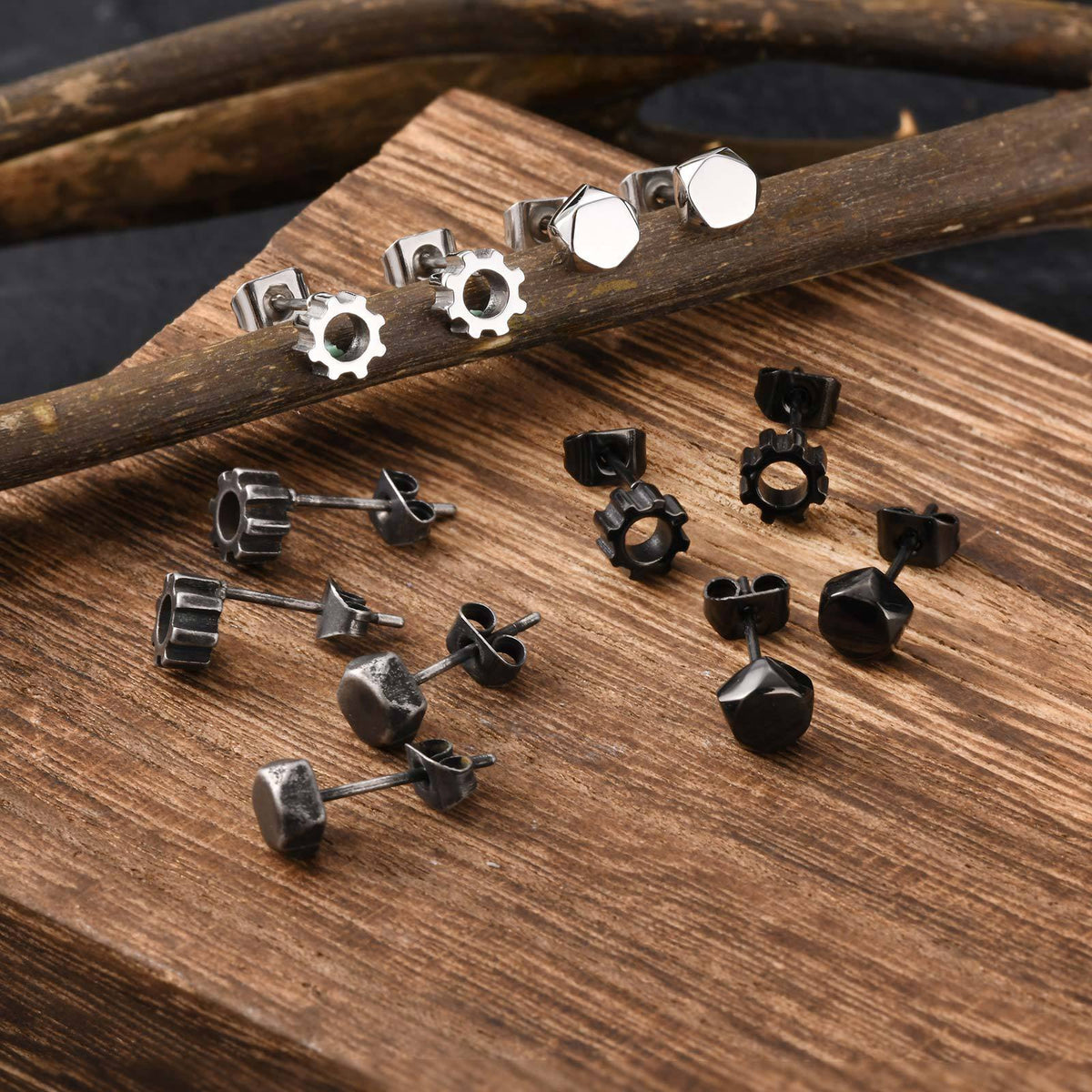 Vintage Single Earrings — Two Designs