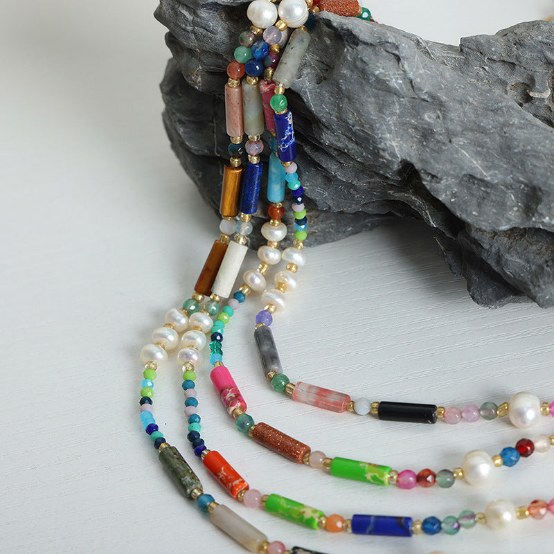 Luxurious Handcrafted Freshwater Pearl Necklace in Classic Renaissance Style