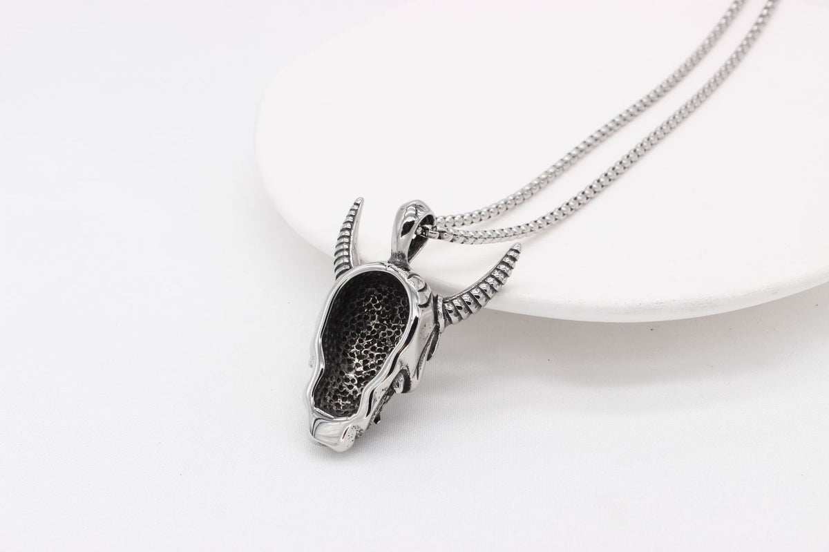 Longhorn Monster Titanium Steel Pendant Necklace