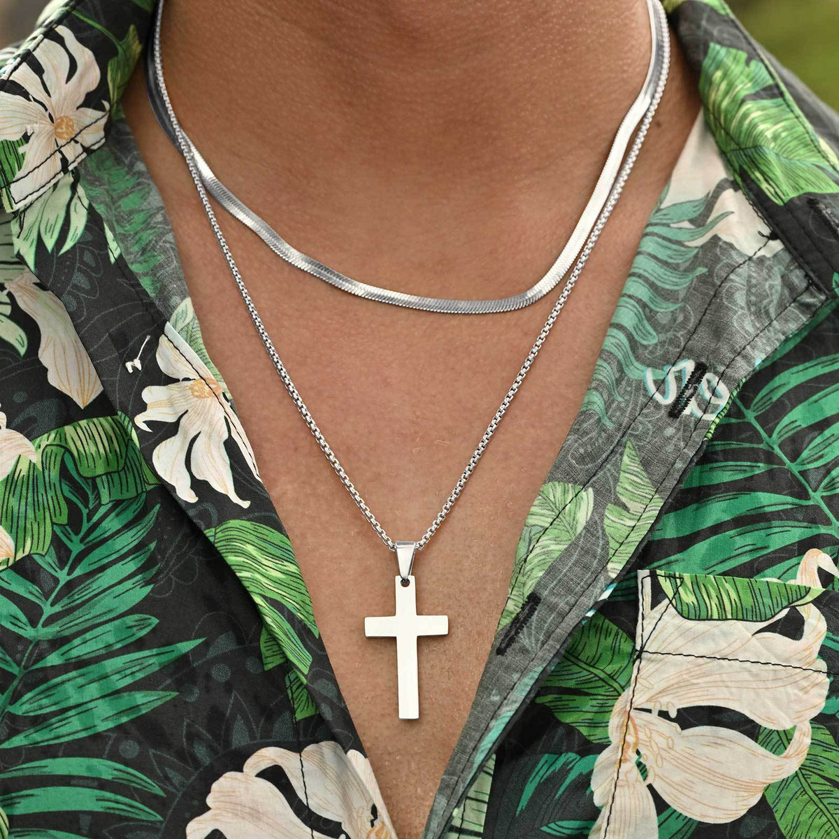 Cross Stainless Steel Necklace for Men