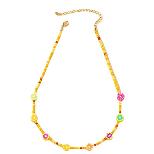 Colorful Handcrafted Beaded Necklace with a European Twist