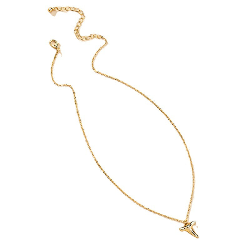 Sleek Metal Pendant Necklace with Celestial Charm