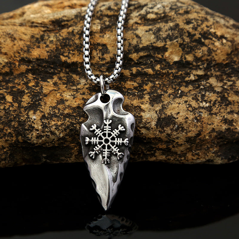 Men's Creative Viking Arrow Pendant Necklace Jewelry Wholesale