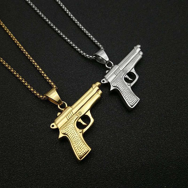 Steel Pendant - Statement Hip Hop Punk Style By Planderful Everyday Genie Collection