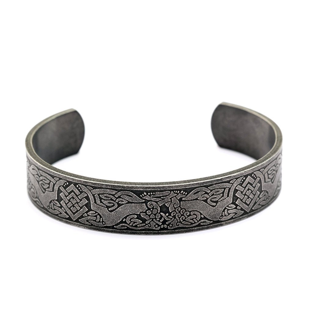 Planderful Viking Stainless Steel Bracelet For Men Vintage Totem CBracelet Durable Iconic Gift