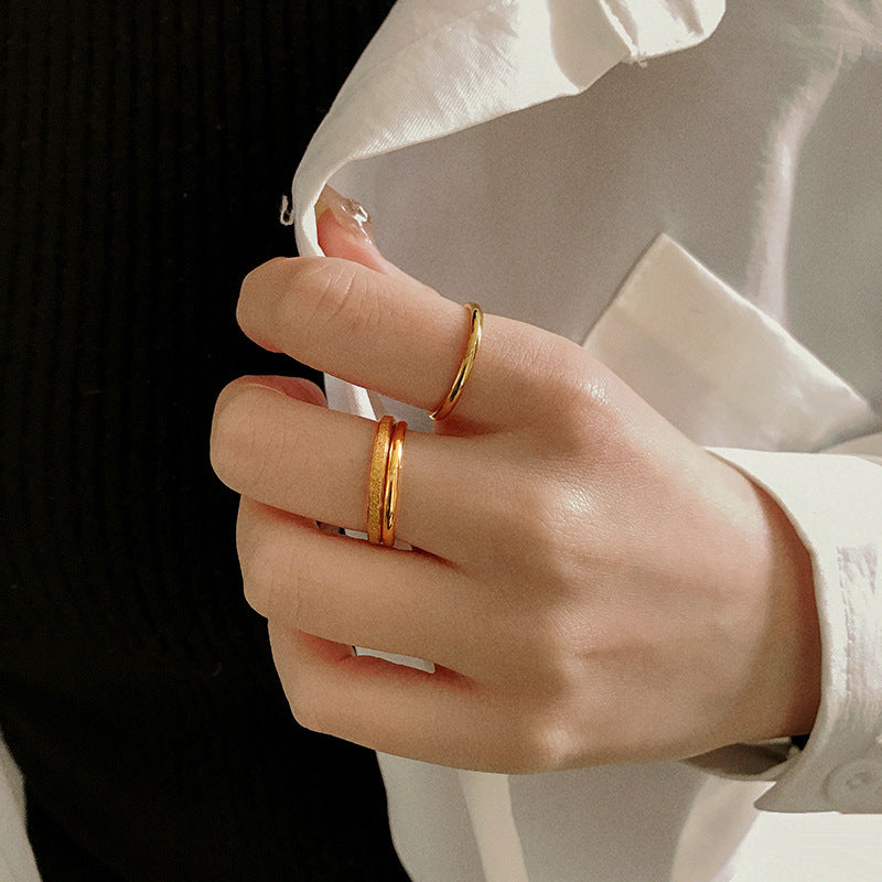 Titanium Steel Ring Set For Women Three Piece Protective Jewelry By Planderful Everyday Genie