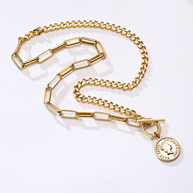 Accessories Titanium Steel 18K Gold Elizabeth Bracelet Necklace