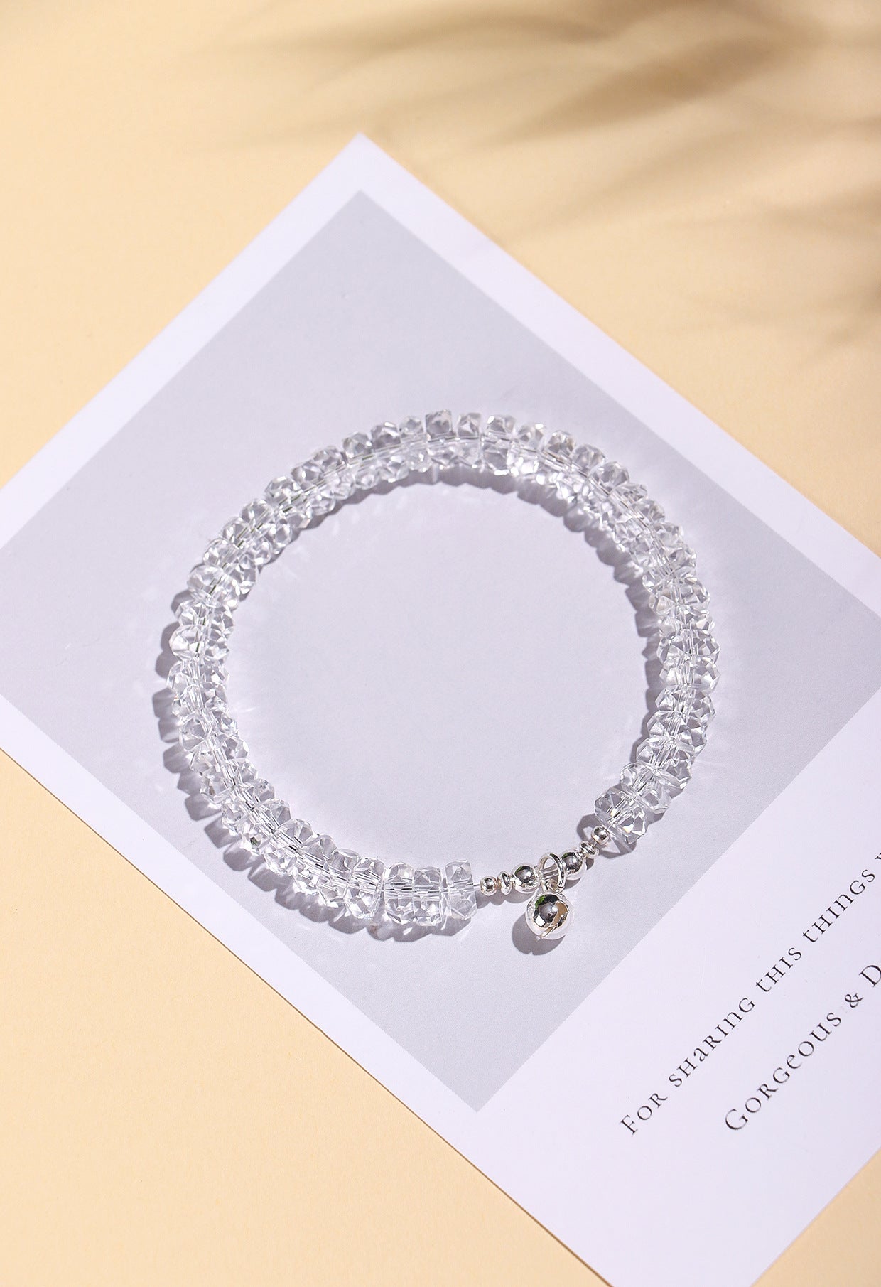 Planderful Fortune's Favor Bracelet – Elegant White Crystal Design
