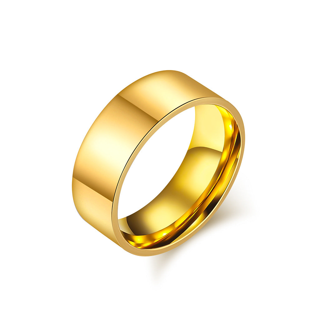 Modern Stainless Steel Ring — Gold / Silver / Black