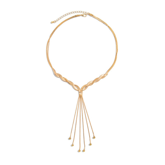 Planderful Vienna Verve Necklace – Elegant Y-Shaped Design