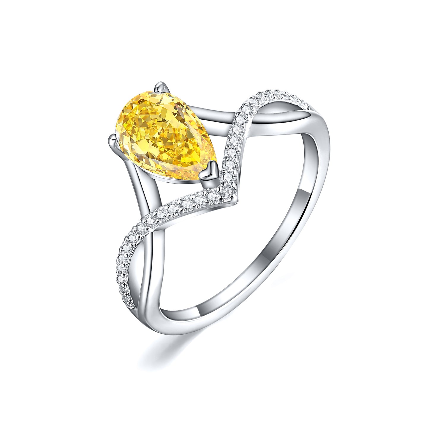 High-End 925 Sterling Silver 1.5ct Ice Flower Cut Ring