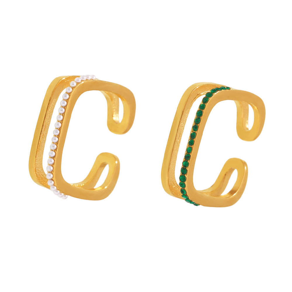 Planderful Personalized Zircon Ring For Women Open Index