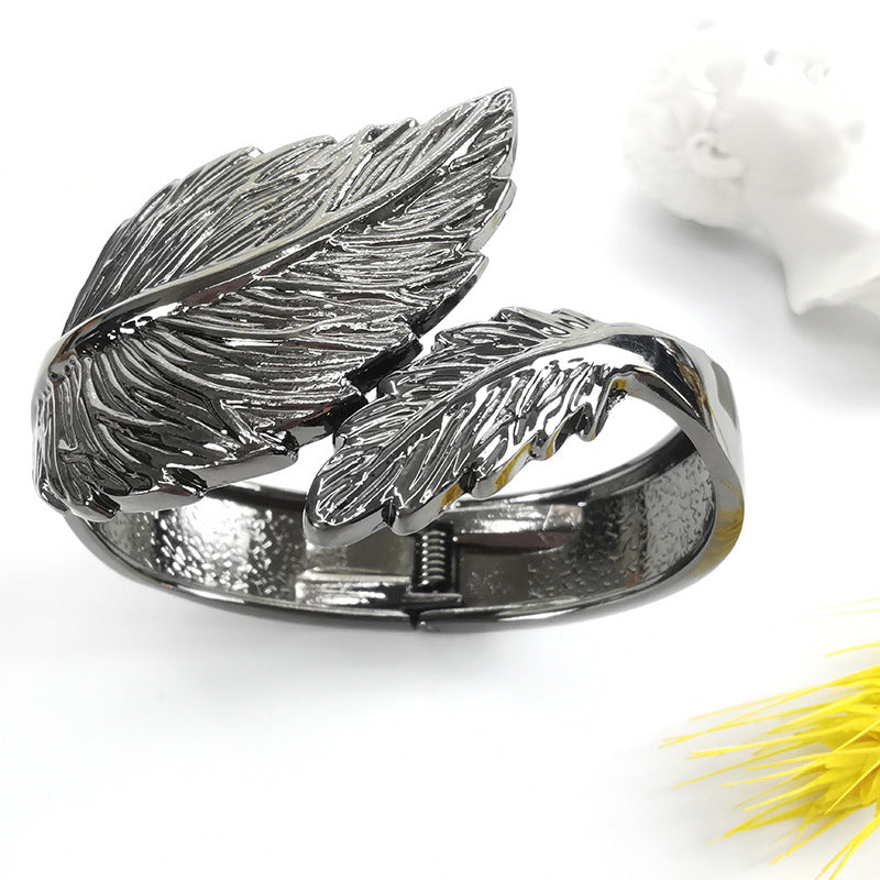 Smear Leaf Metal Bracelet from Vienna Verve Collection