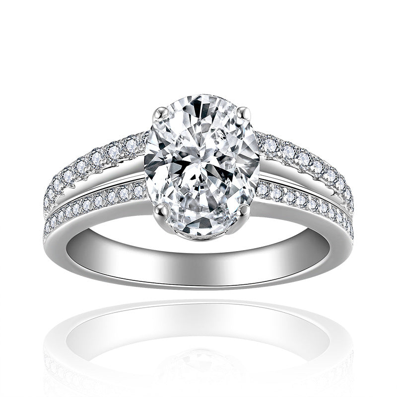 Cross-Border Independent Station Moissanite 2-Carat Engagement Ring