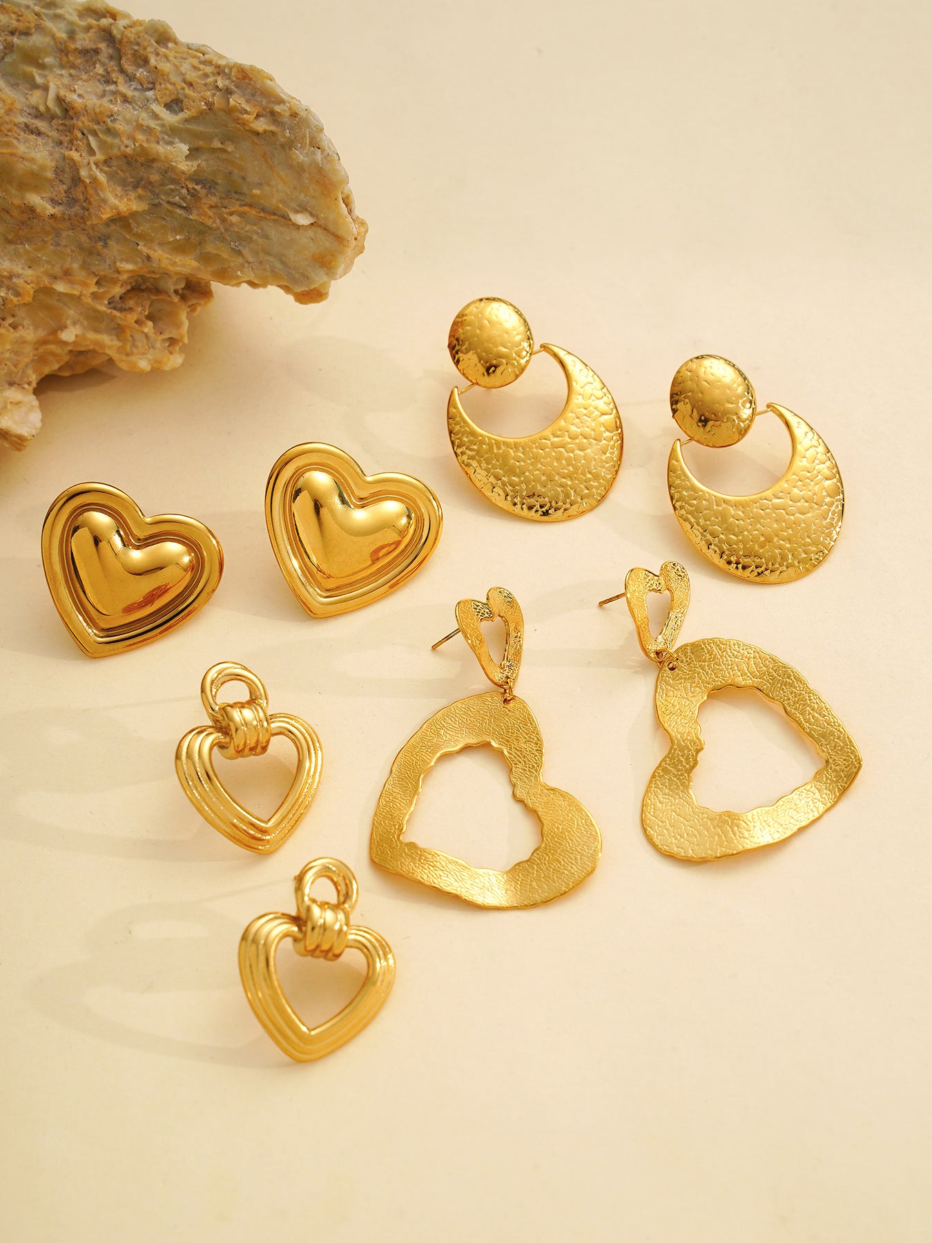 Planderful Stainless Steel Love Earrings For Women